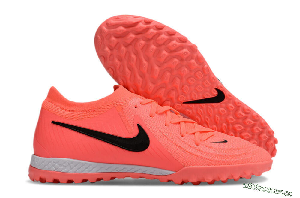 Men's Nike Phantom GX 2 Elite TF Artificial Turf Low-Tops Football Shoes - Red/Black/White 2