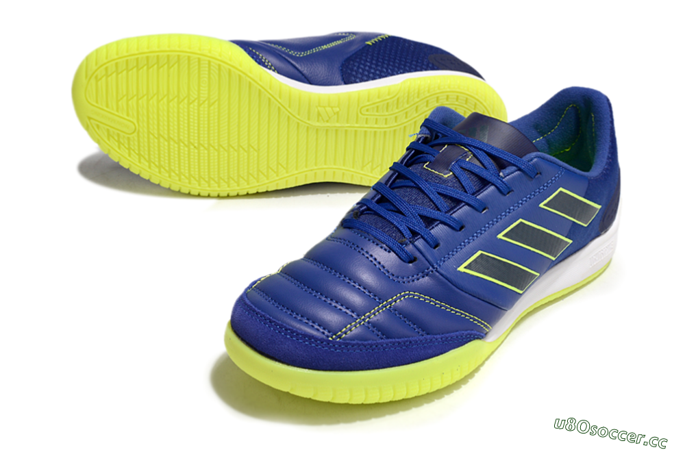 Men's Adidas Competition Top IC Indoor & Futsal Low-Tops Football Shoes - Blue/Yellow/White 3
