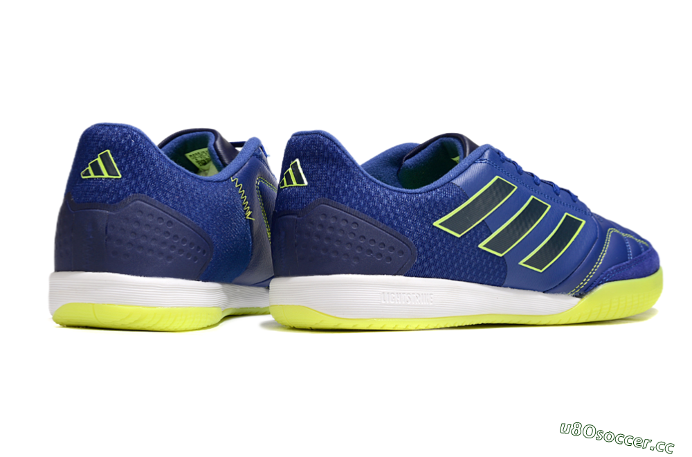 Men's Adidas Competition Top IC Indoor & Futsal Low-Tops Football Shoes - Blue/Yellow/White 6