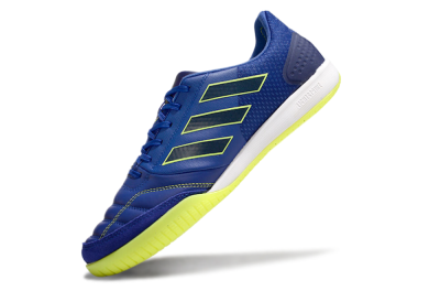 Men's Adidas Competition Top IC Indoor & Futsal Low-Tops Football Shoes - Blue/Yellow/White