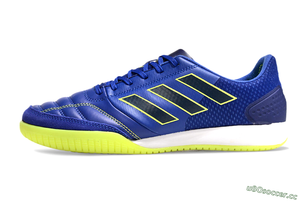Men's Adidas Competition Top IC Indoor & Futsal Low-Tops Football Shoes - Blue/Yellow/White 0
