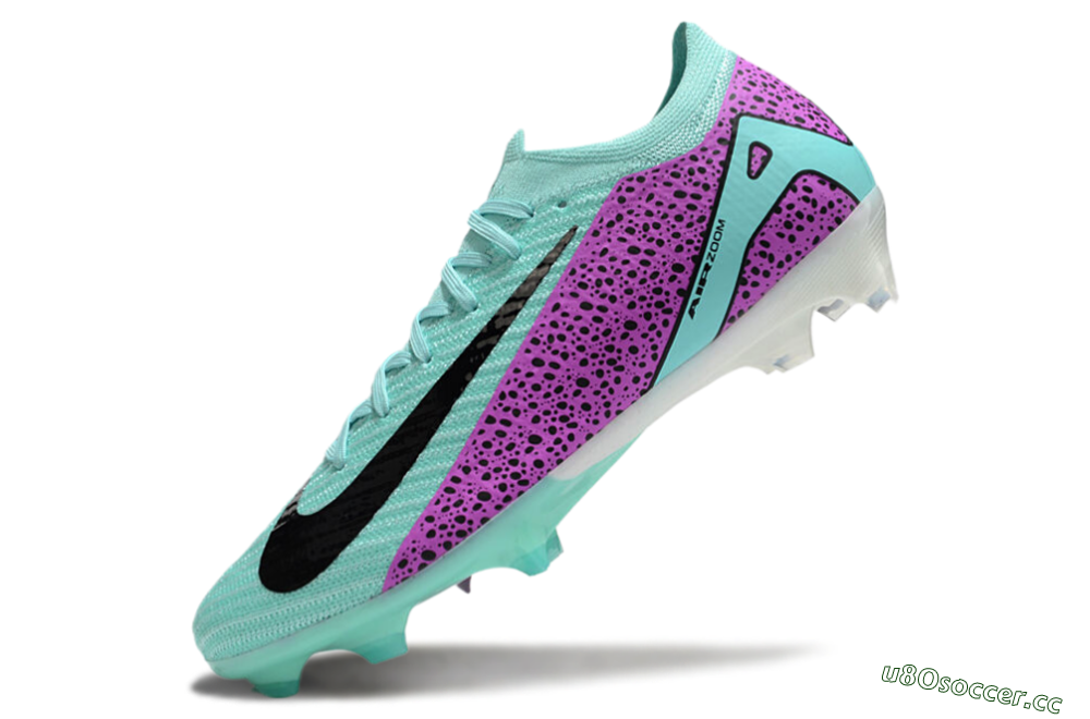 Unisex Nike Air Zoom Mercurial Vapor 16 Elite FG Firm Ground Low-Tops Football Boots - Jade/Black/Purple 5