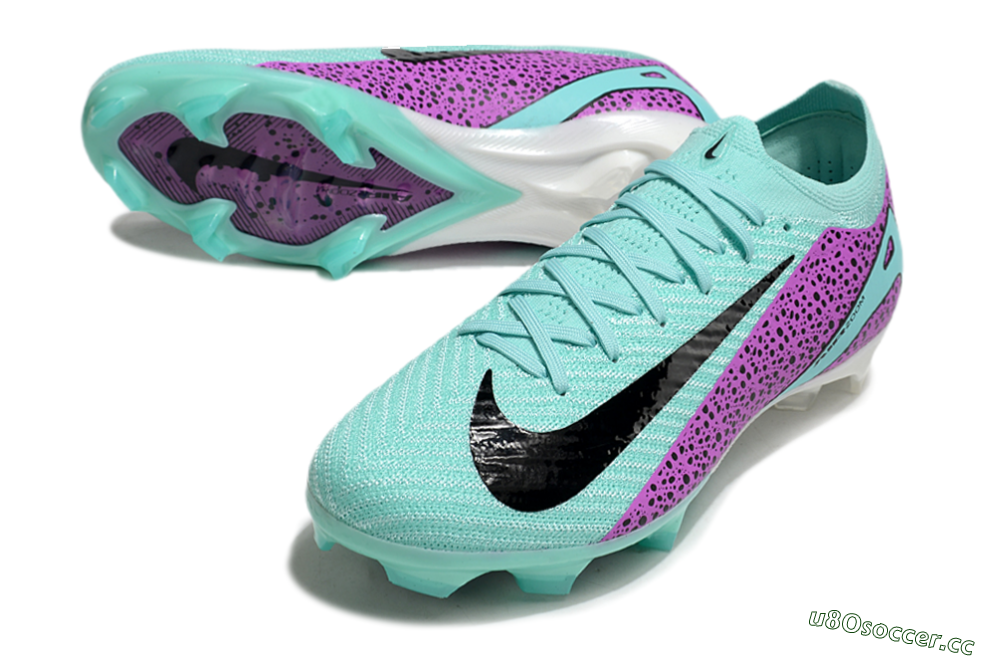 Unisex Nike Air Zoom Mercurial Vapor 16 Elite FG Firm Ground Low-Tops Football Boots - Jade/Black/Purple 3