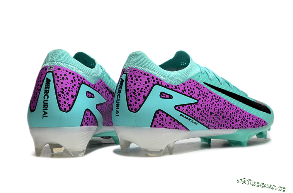 Unisex Nike Air Zoom Mercurial Vapor 16 Elite FG Firm Ground Low-Tops Football Boots - Jade/Black/Purple 6