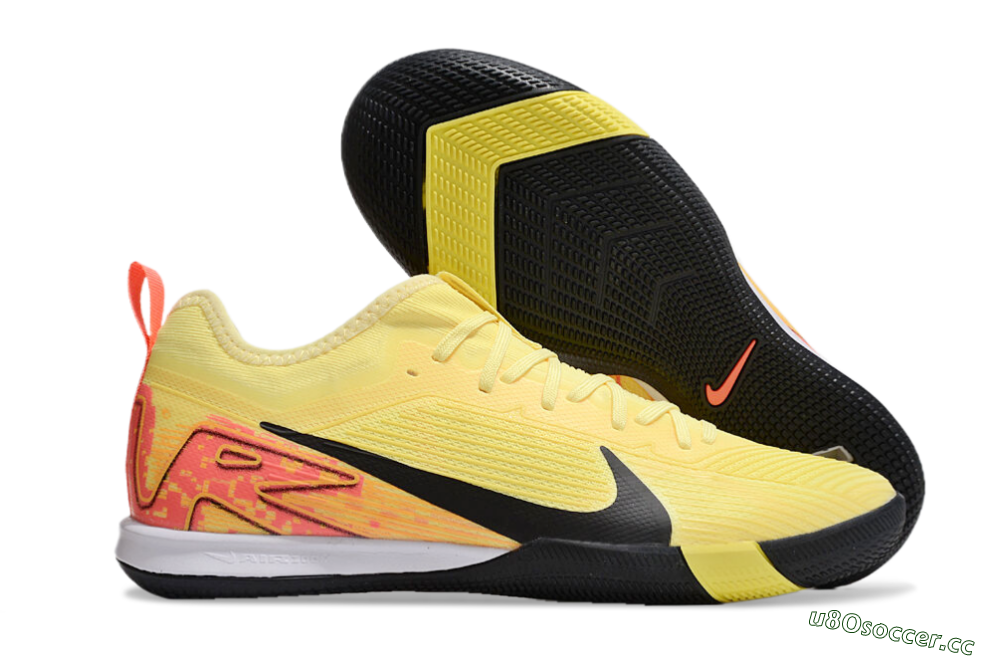 Unisex Nike Air Zoom Mercurial Vapor 16 Pro IC Indoor & Futsal Low-Tops Football Shoes - Yellow/Black/Red 2
