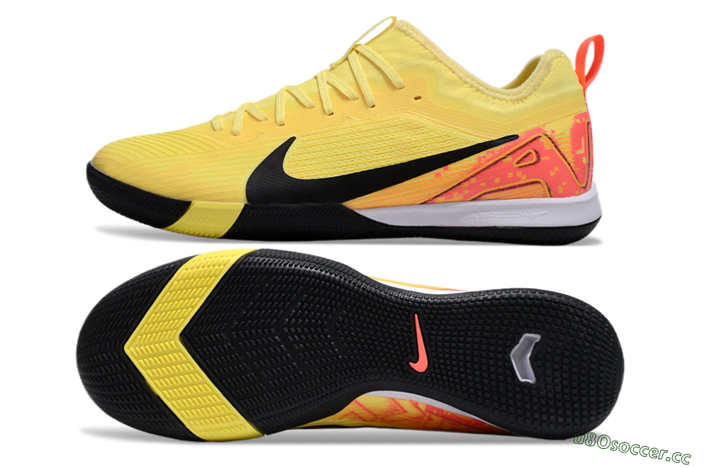 Unisex Nike Air Zoom Mercurial Vapor 16 Pro IC Indoor & Futsal Low-Tops Football Shoes - Yellow/Black/Red 1