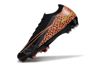 Unisex Nike Air Zoom Mercurial Vapor 16 Elite FG Firm Ground Low-Tops Football Boots - Black/Yellow/Leopard