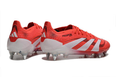Men's Adidas Predator 25 Elite SG Soft Ground Low-Tops Football Boots - Red/White/Black