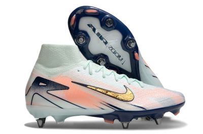 Men's Nike Air Zoom Mercurial Superfly 10 Elite SG Soft Ground High-Tops Football Boots - Jade/Gold/Red