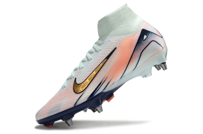 Men's Nike Air Zoom Mercurial Superfly 10 Elite SG Soft Ground High-Tops Football Boots - Jade/Gold/Red
