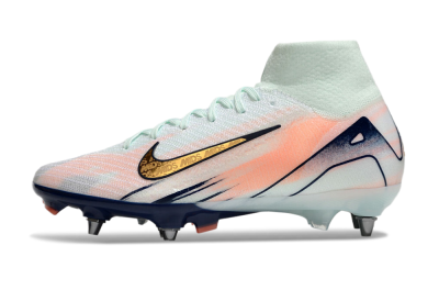 Men's Nike Air Zoom Mercurial Superfly 10 Elite SG Soft Ground High-Tops Football Boots - Jade/Gold/Red