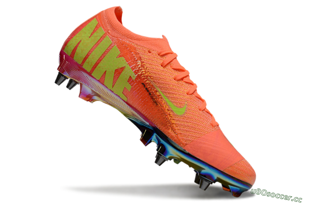 Men's Nike Air Zoom Mercurial Vapor 16 Elite SG Soft Ground Low-Tops Football Boots - Red/Yellow/Gold 4