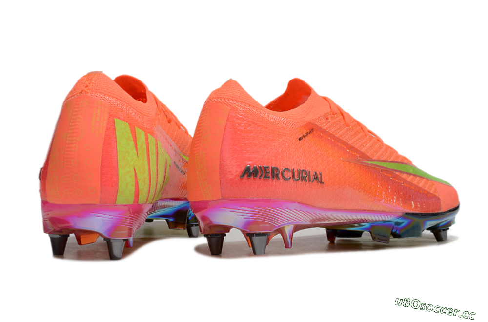 Men's Nike Air Zoom Mercurial Vapor 16 Elite SG Soft Ground Low-Tops Football Boots - Red/Yellow/Gold 6