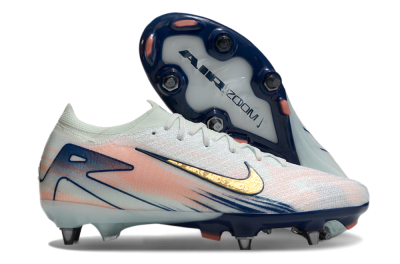 Men's Nike Air Zoom Mercurial Vapor 16 Elite SG Soft Ground Low-Tops Football Boots - Jade/Gold/Blue