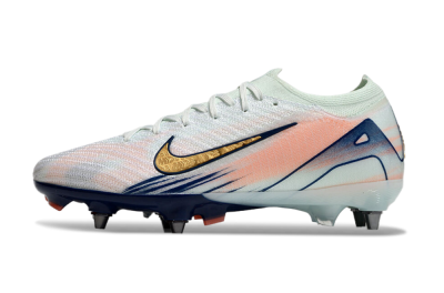 Men's Nike Air Zoom Mercurial Vapor 16 Elite SG Soft Ground Low-Tops Football Boots - Jade/Gold/Blue