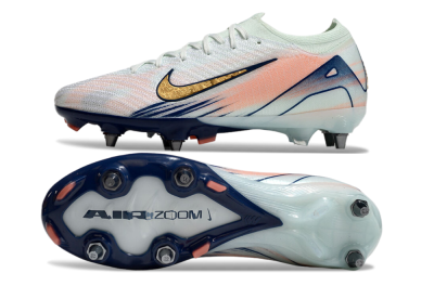 Men's Nike Air Zoom Mercurial Vapor 16 Elite SG Soft Ground Low-Tops Football Boots - Jade/Gold/Blue
