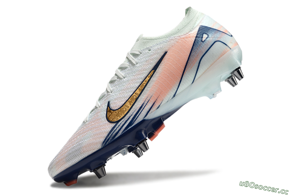Men's Nike Air Zoom Mercurial Vapor 16 Elite SG Soft Ground Low-Tops Football Boots - Jade/Gold/Blue 5
