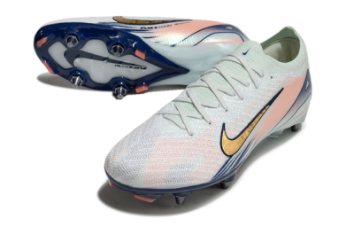 Men's Nike Air Zoom Mercurial Vapor 16 Elite SG Soft Ground Low-Tops Football Boots - Jade/Gold/Blue