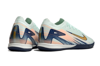 Men's Nike Air Zoom Mercurial Vapor 16 Elite IC Indoor & Futsal Low-Tops Football Shoes - Jade/Gold/Blue