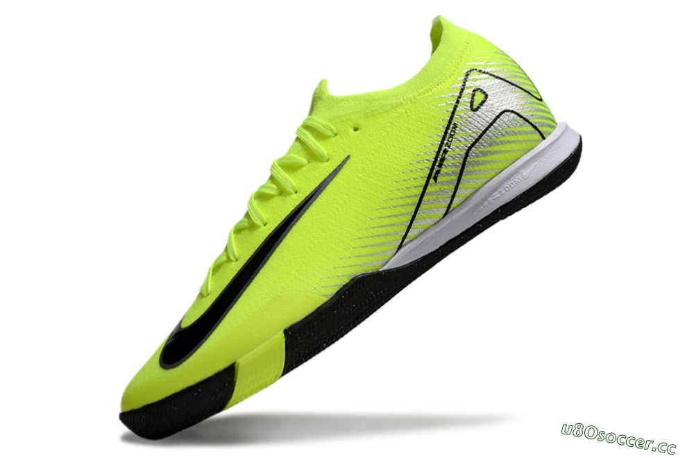 Men's Nike Air Zoom Mercurial Vapor 16 Elite IC Indoor & Futsal Low-Tops Football Shoes - Yellow/Black/Silver 5
