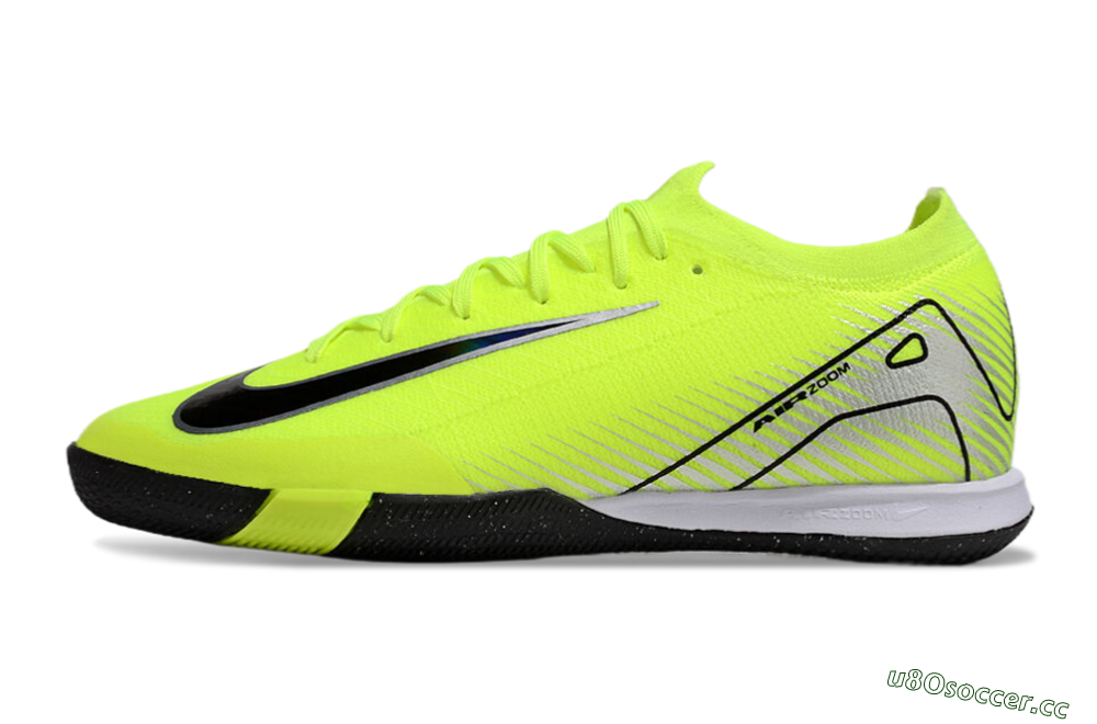 Men's Nike Air Zoom Mercurial Vapor 16 Elite IC Indoor & Futsal Low-Tops Football Shoes - Yellow/Black/Silver 0