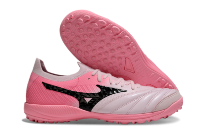 Men's Mizuno Morelia Neo Sala M8 TF Artificial Turf Low-Tops Football Shoes - Pink/Black