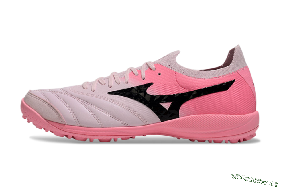 Men's Mizuno Morelia Neo Sala M8 TF Artificial Turf Low-Tops Football Shoes - Pink/Black 0