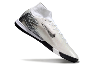 Men's Nike Air Zoom Mercurial Superfly 10 Elite IC Indoor & Futsal High-Tops Football Shoes - Beige/Black/White