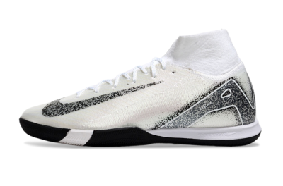 Men's Nike Air Zoom Mercurial Superfly 10 Elite IC Indoor & Futsal High-Tops Football Shoes - Beige/Black/White