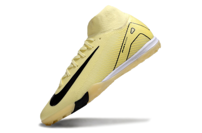 Men's Nike Air Zoom Mercurial Superfly 10 Elite TF Artificial Turf High-Tops Football Shoes - Yellow/Black/White