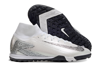 Men's Nike Air Zoom Mercurial Superfly 10 Elite TF Artificial Turf High-Tops Football Shoes - Beige/Black/White