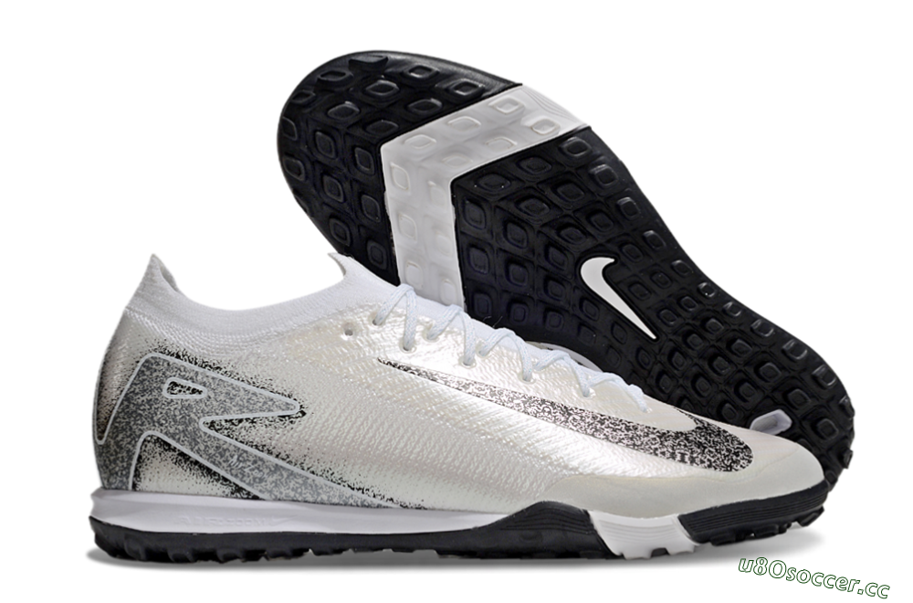 Unisex Nike Air Zoom Mercurial Vapor 16 Elite TF Artificial Turf Low-Tops Football Shoes - Beige/Black/White 2