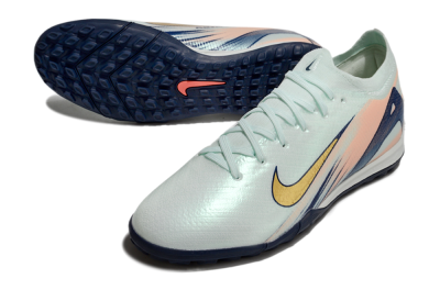 Unisex Nike Air Zoom Mercurial Vapor 16 Elite TF Artificial Turf Low-Tops Football Shoes - Jade/Gold/Blue