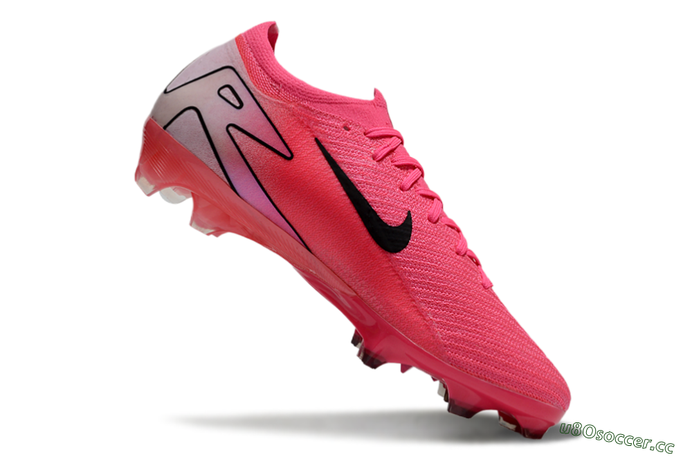 Unisex Nike Air Zoom Mercurial Vapor 16 Elite FG Firm Ground Low-Tops Football Boots - Red/Black/Pink 4