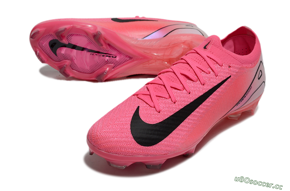 Unisex Nike Air Zoom Mercurial Vapor 16 Elite FG Firm Ground Low-Tops Football Boots - Red/Black/Pink 3