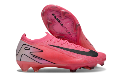 Unisex Nike Air Zoom Mercurial Vapor 16 Elite FG Firm Ground Low-Tops Football Boots - Red/Black/Pink