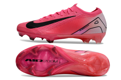 Unisex Nike Air Zoom Mercurial Vapor 16 Elite FG Firm Ground Low-Tops Football Boots - Red/Black/Pink