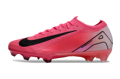 Unisex Nike Air Zoom Mercurial Vapor 16 Elite FG Firm Ground Low-Tops Football Boots - Red/Black/Pink