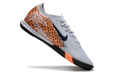 Men's Nike Air Zoom Mercurial Vapor 16 Elite IC Indoor & Futsal Low-Tops Football Shoes - Grey/Black/Leopard