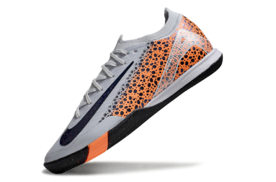 Men's Nike Air Zoom Mercurial Vapor 16 Elite IC Indoor & Futsal Low-Tops Football Shoes - Grey/Black/Leopard