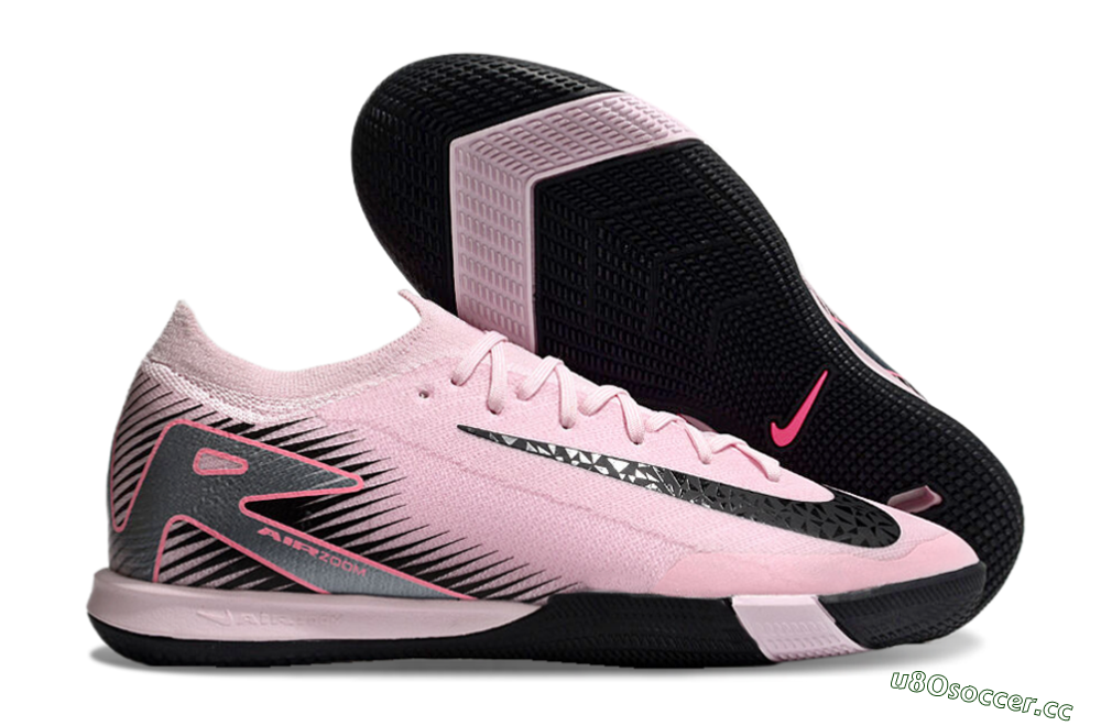 Men's Nike Air Zoom Mercurial Vapor 16 Elite IC Indoor & Futsal Low-Tops Football Shoes - Pink/Black/Silver 2