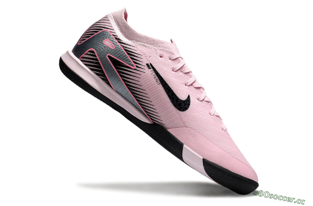 Men's Nike Air Zoom Mercurial Vapor 16 Elite IC Indoor & Futsal Low-Tops Football Shoes - Pink/Black/Silver 4