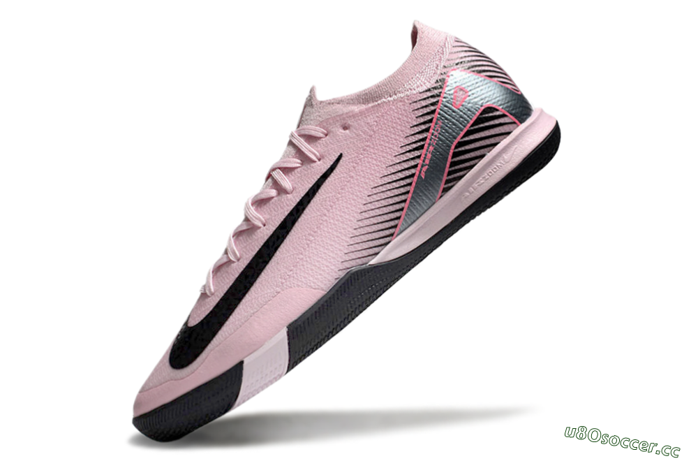 Men's Nike Air Zoom Mercurial Vapor 16 Elite IC Indoor & Futsal Low-Tops Football Shoes - Pink/Black/Silver 5