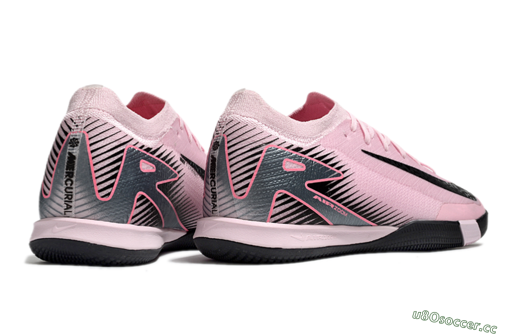 Men's Nike Air Zoom Mercurial Vapor 16 Elite IC Indoor & Futsal Low-Tops Football Shoes - Pink/Black/Silver 6