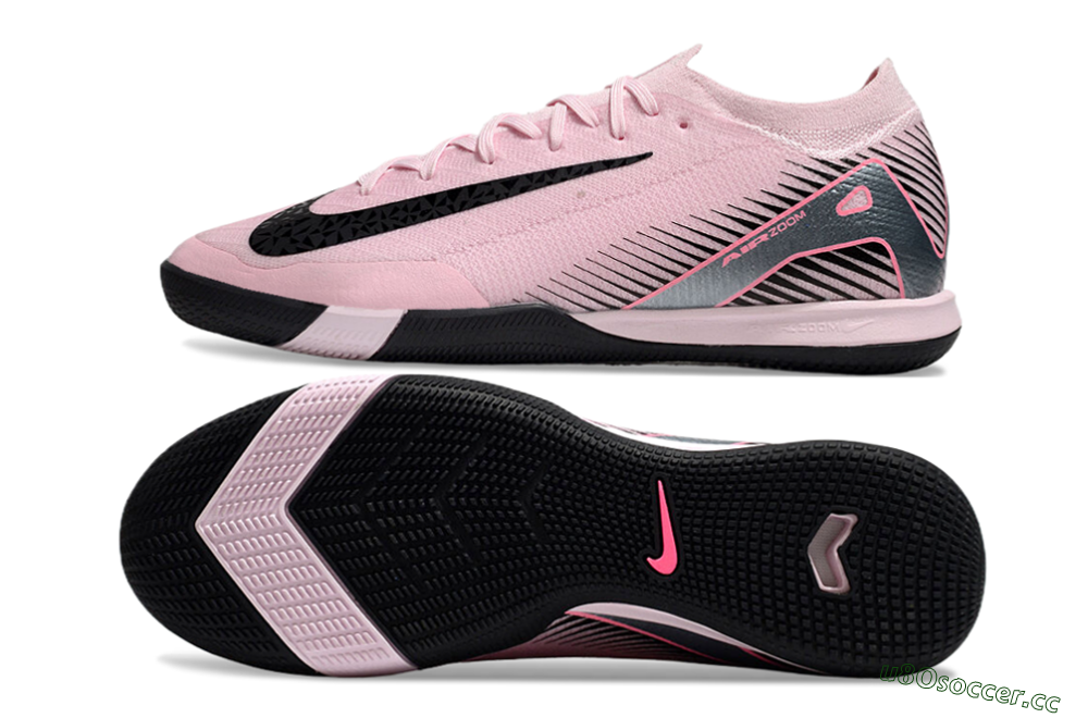 Men's Nike Air Zoom Mercurial Vapor 16 Elite IC Indoor & Futsal Low-Tops Football Shoes - Pink/Black/Silver 1