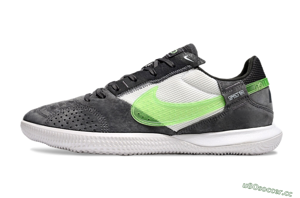 Men's Nike Street Gato IC Indoor & Futsal Low-Tops Football Shoes - Grey/Yellow/White 0