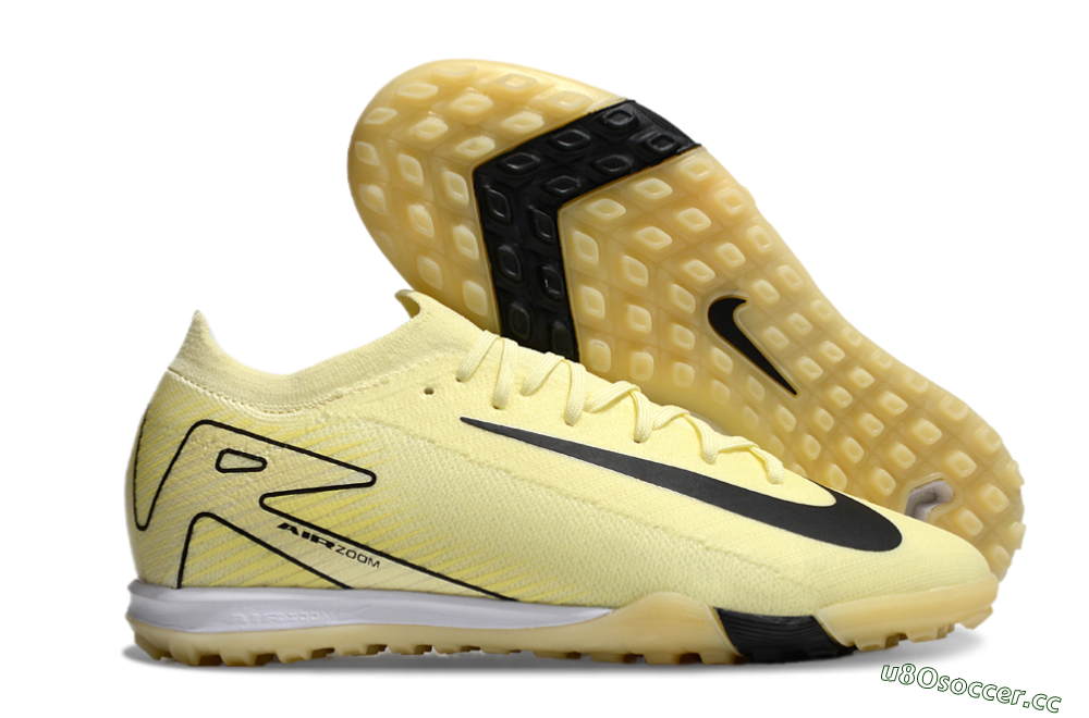 Unisex Nike Air Zoom Mercurial Vapor 16 Elite TF Artificial Turf Low-Tops Football Shoes - Yellow/Black/White 2
