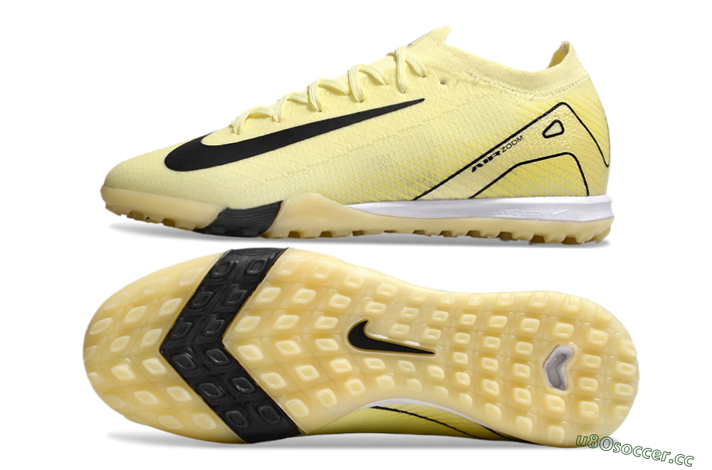 Unisex Nike Air Zoom Mercurial Vapor 16 Elite TF Artificial Turf Low-Tops Football Shoes - Yellow/Black/White 1