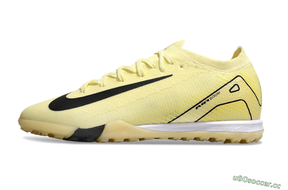 Unisex Nike Air Zoom Mercurial Vapor 16 Elite TF Artificial Turf Low-Tops Football Shoes - Yellow/Black/White 0