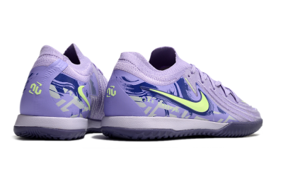 Men's Nike Phantom GX 2 Elite IC Indoor & Futsal Low-Tops Football Shoes - Purple/Yellow/White